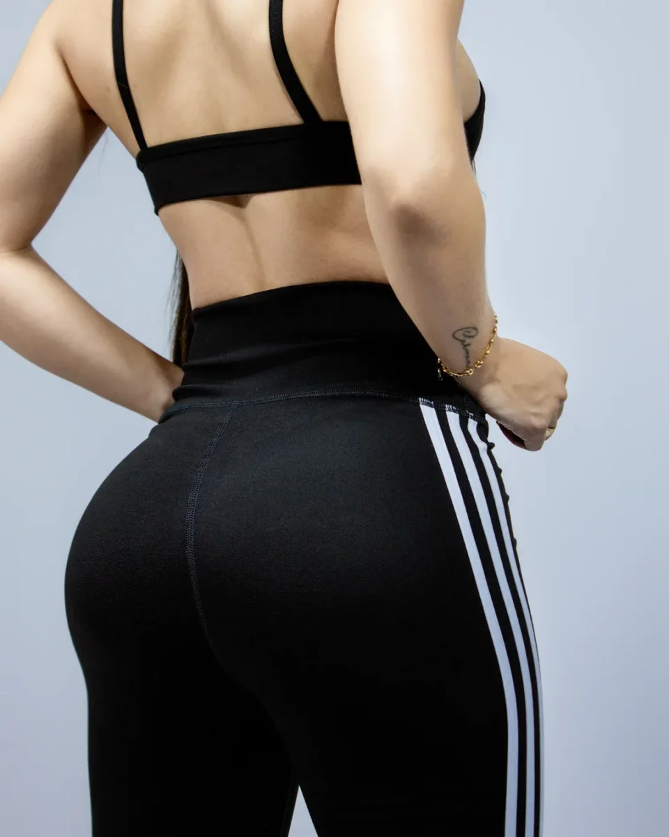 Short Line Black LR Tela Gruesa - Imagen 5