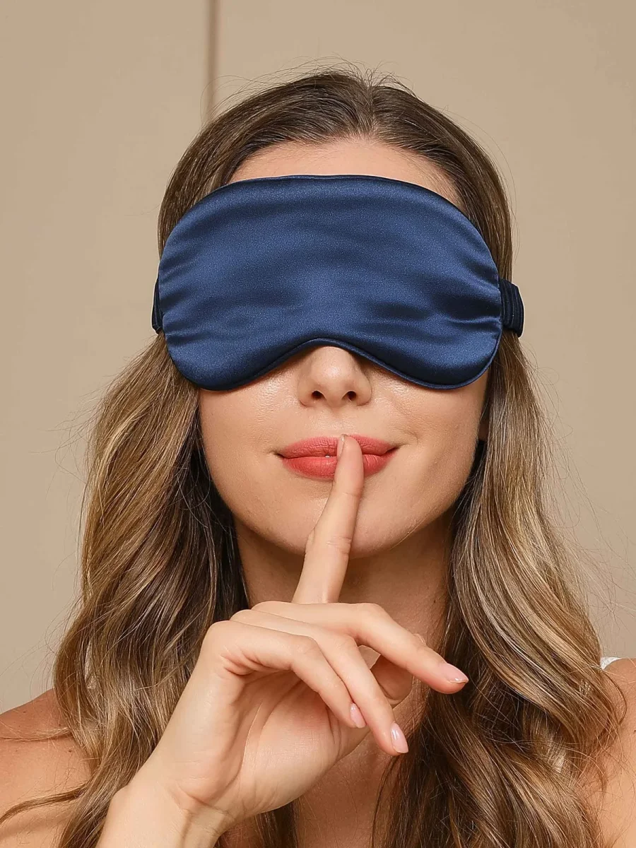 Antifaz para Dormir de Seda Pura con Banda Elástica