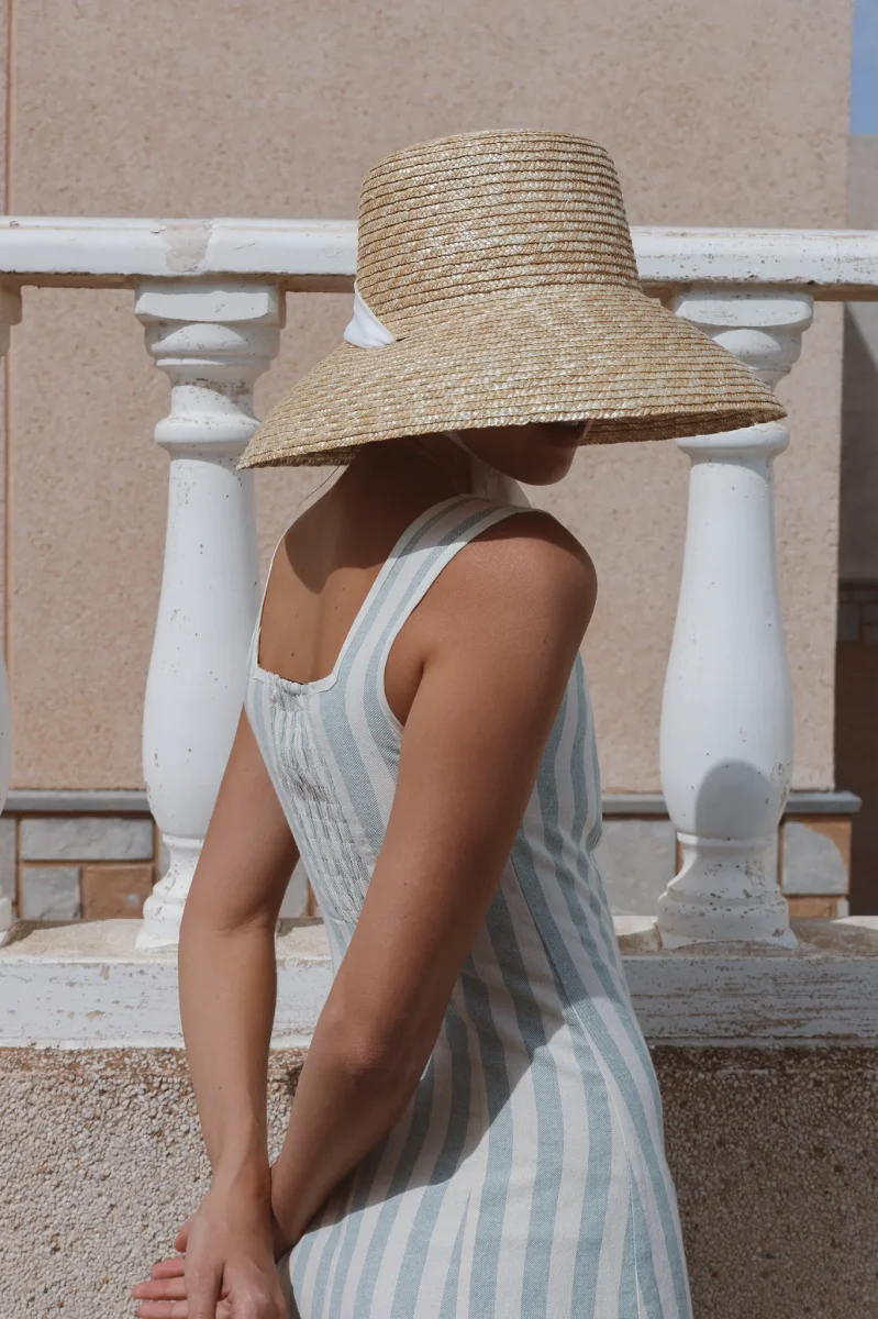 Vestido Marinella Rayas Azul - Imagen 7