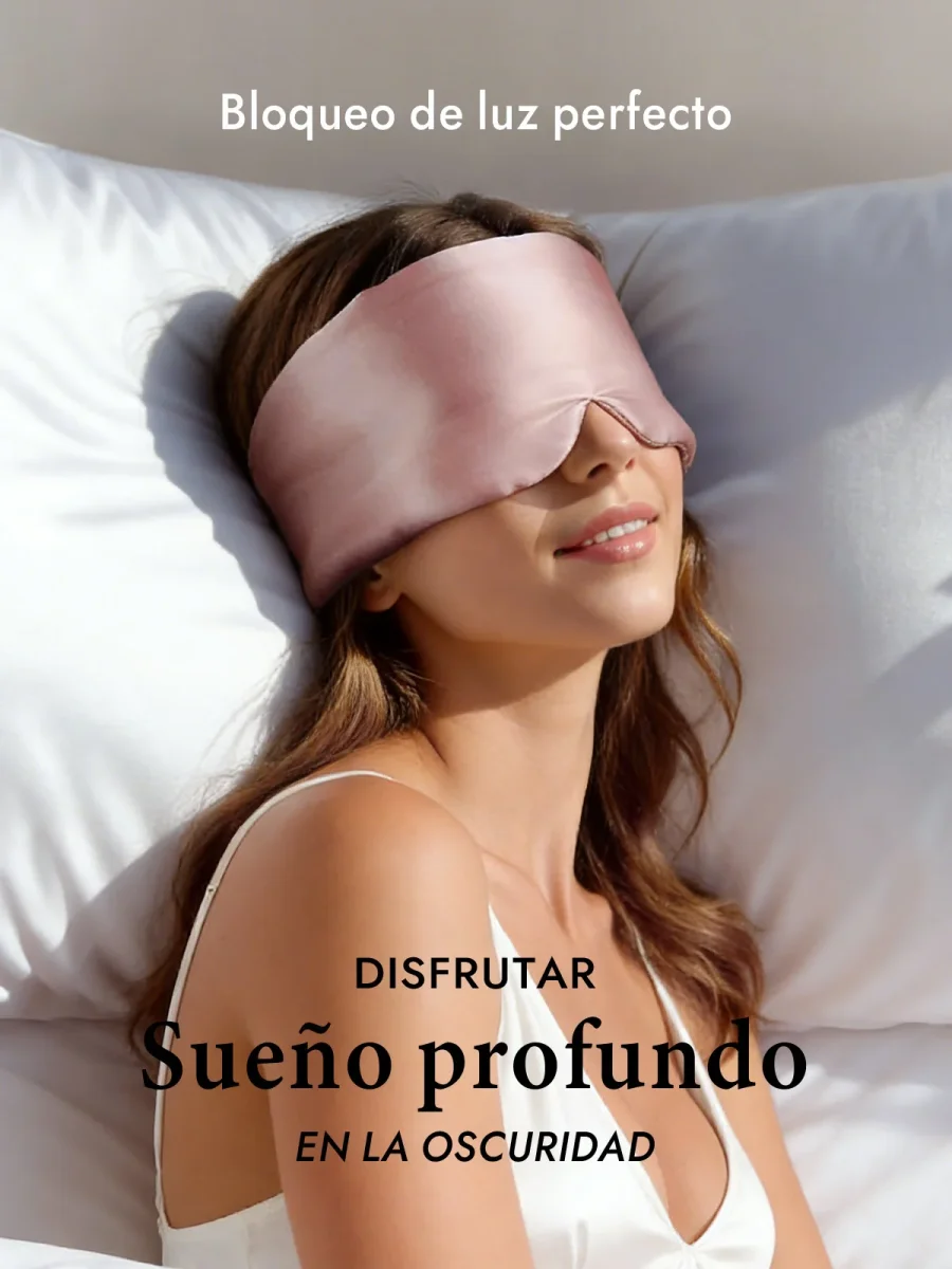 Elegante antifaz para dormir de seda de una pieza - Imagen 6