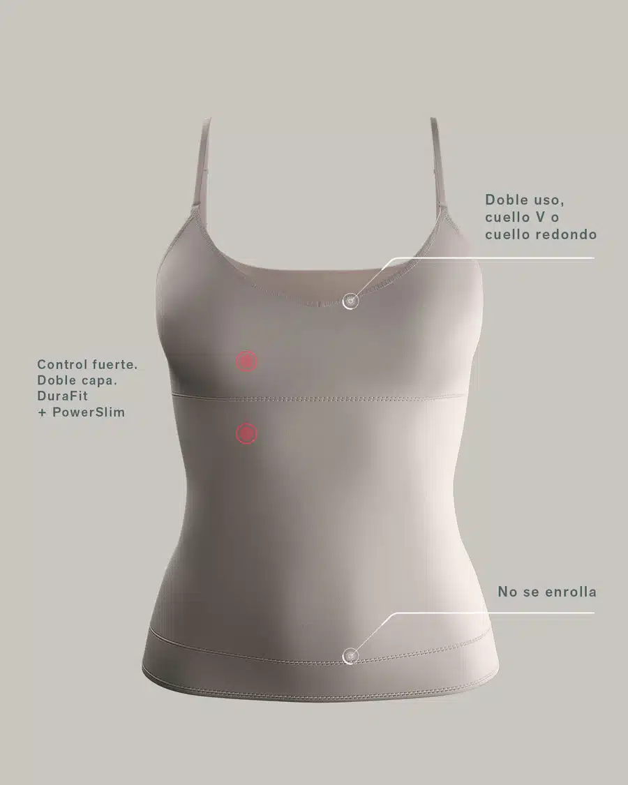 Camiseta de Compresión para Mujer Control de Abdomen y Estilo Irresistible 15824 - Imagen 4