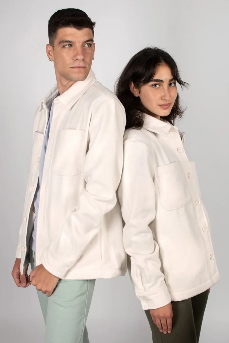 Chaqueta materiales reciclados - Natural - Imagen 4