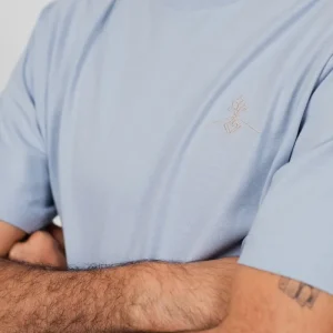 Camiseta orgánica - Azul Neblina