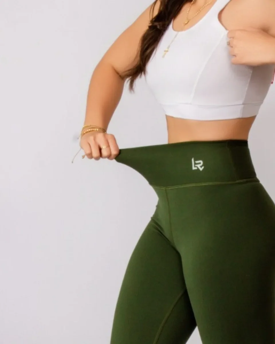 Leggins Verde Oliva Tela Gruesa MS - Imagen 5