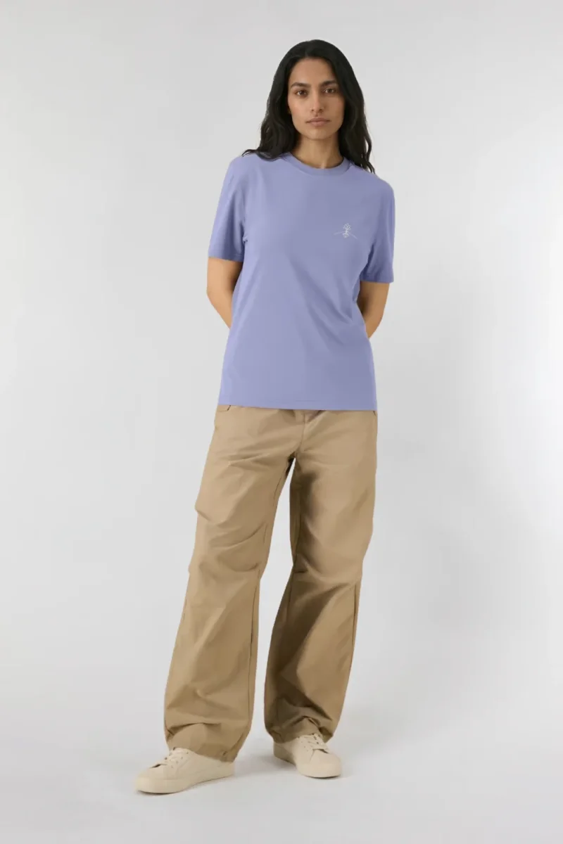 Camiseta algodón orgánico - Lavanda - Imagen 4