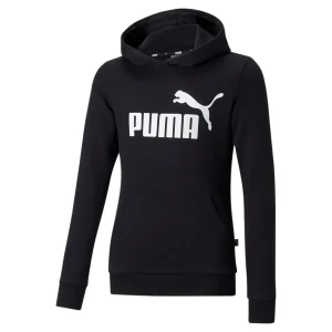 Sudadera con capucha infantil Puma ESS LOGO HOODIE TR G negro