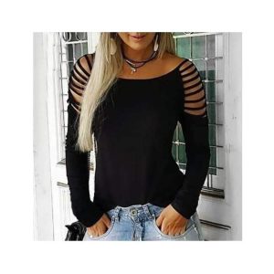 BLUSA DAMA HOMBROS DESCUBIERTOS CON TIRAS 2493
