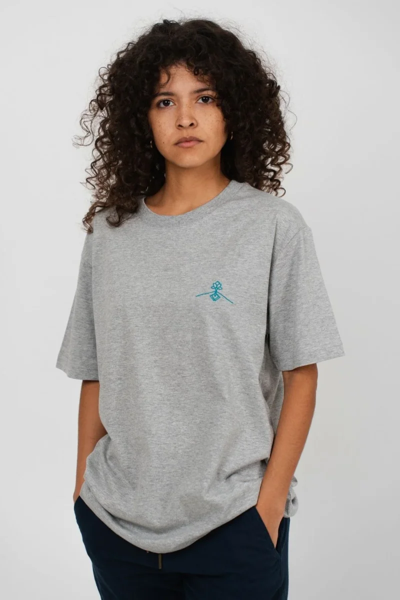 Camiseta orgánica - Gris Jaspeado - Imagen 7