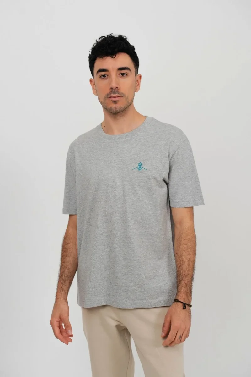 Camiseta orgánica - Gris Jaspeado - Imagen 4
