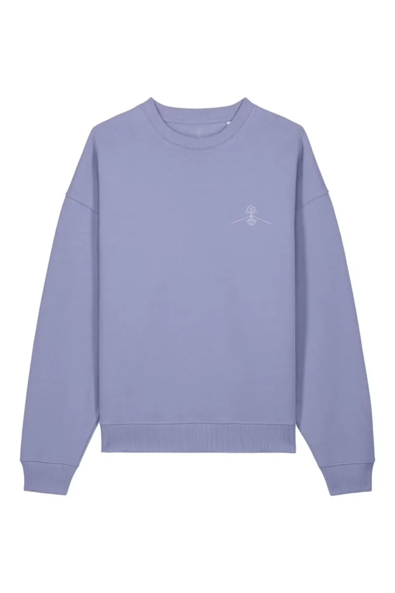 Sudadera algodón orgánico - Lavanda - Imagen 8