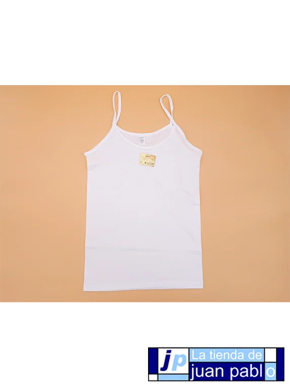 GIL MAS 2980 Camiseta Señora Tirante Fino Algodón Lycra - Imagen 3