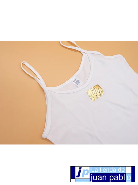GIL MAS 2980 Camiseta Señora Tirante Fino Algodón Lycra - Imagen 4