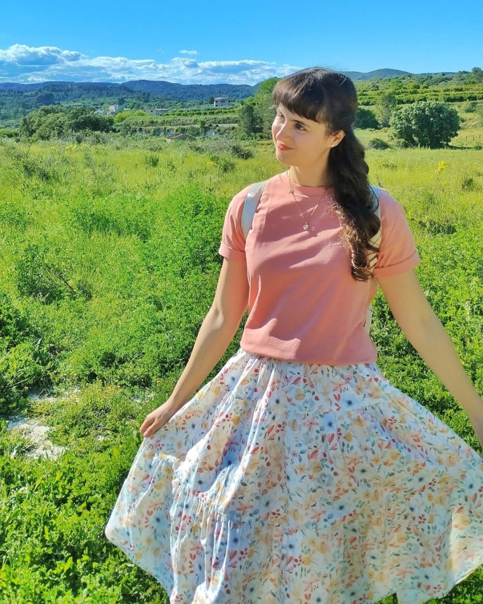 Camiseta orgánica - Rosa Salmón - Imagen 5