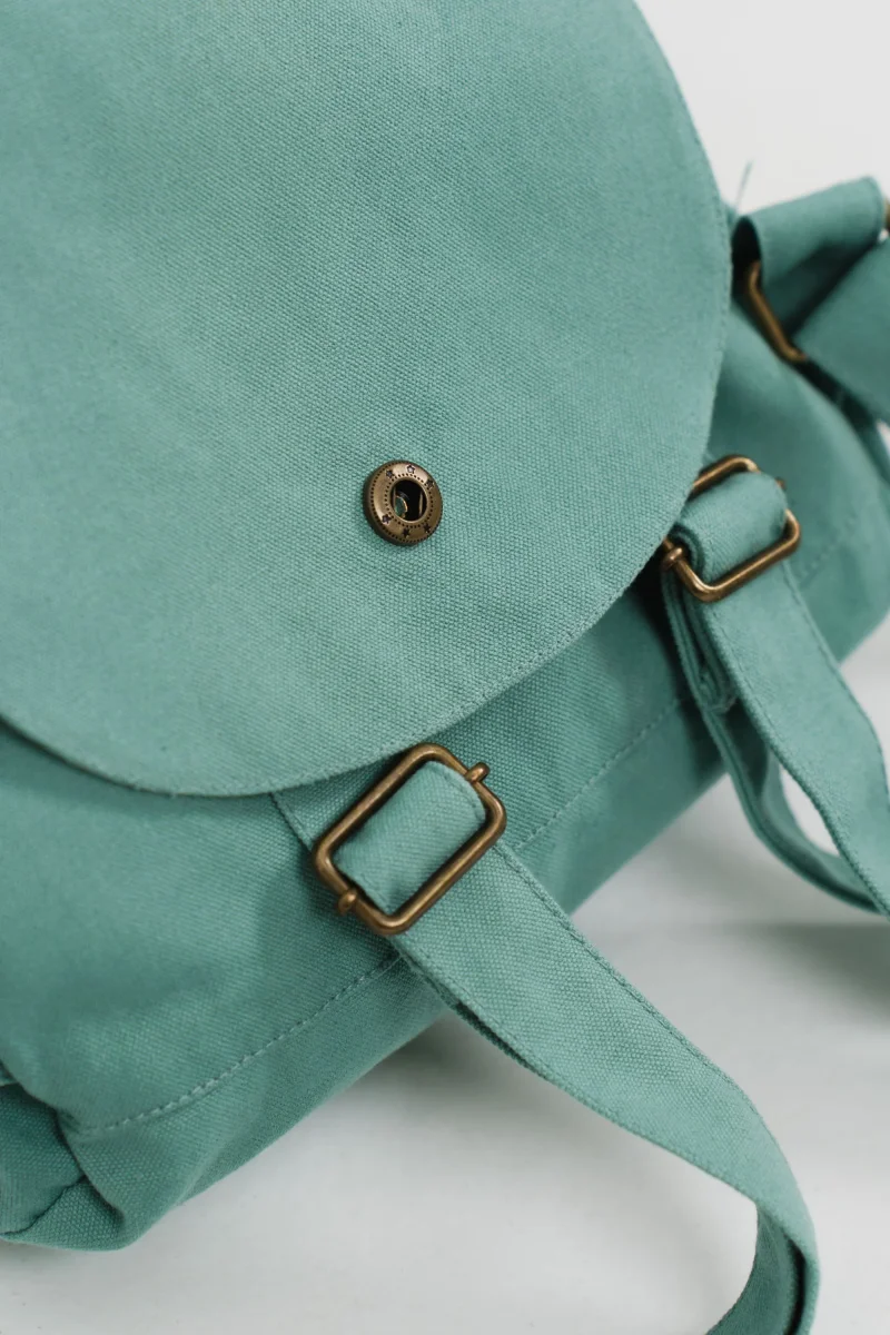 Mochila orgánica - Verde Vintage - Imagen 7