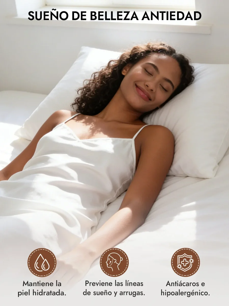 2 Piezas 30Momme Funda De Almohada De Seda- Cierre Cremallera - Imagen 4