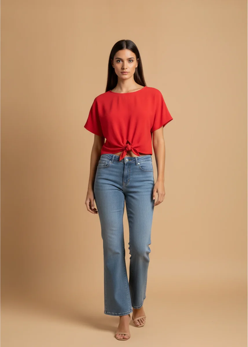 Blusa nudo fluida - Imagen 7