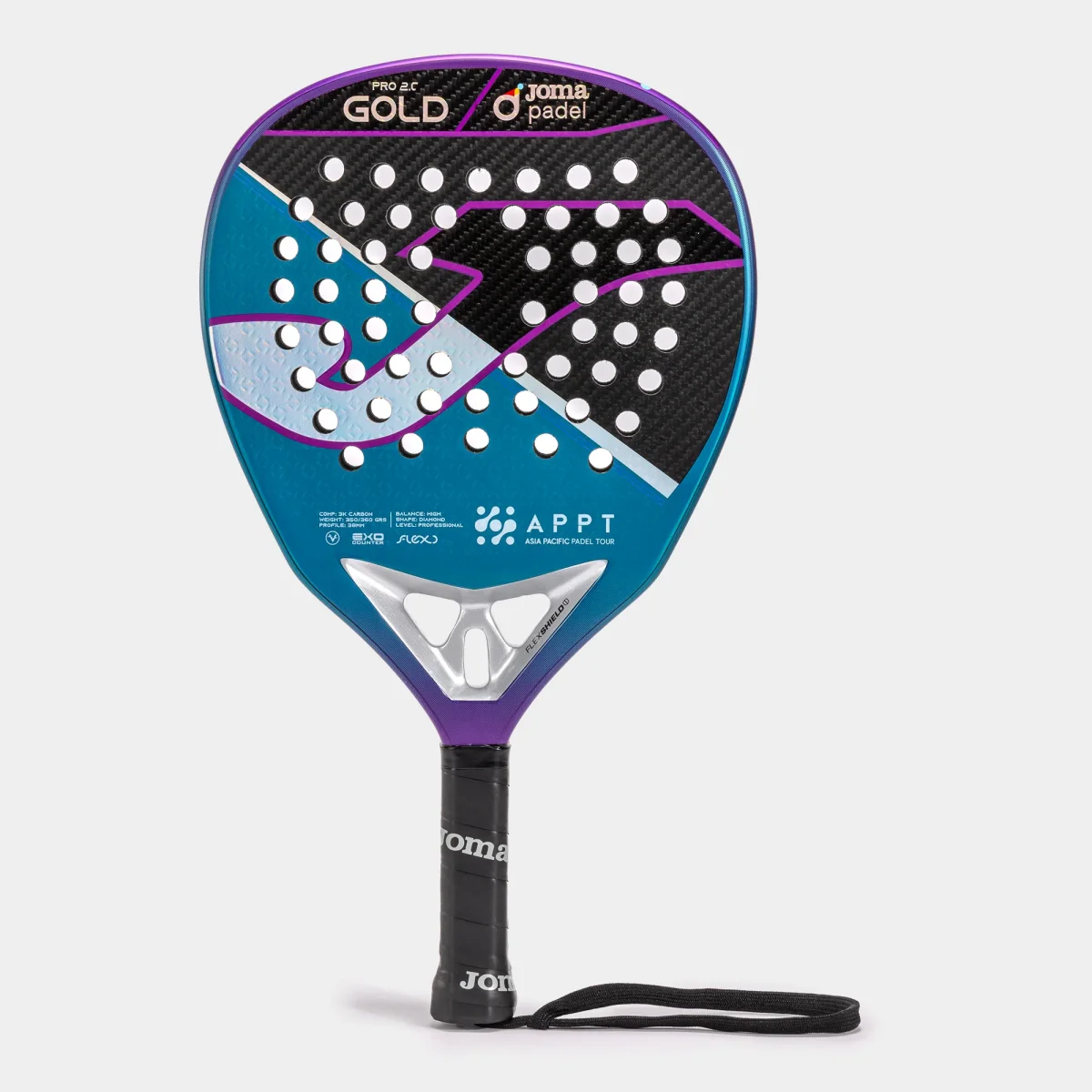 PALA DE PÁDEL APPT VIOLETA NEGRO - Imagen 2