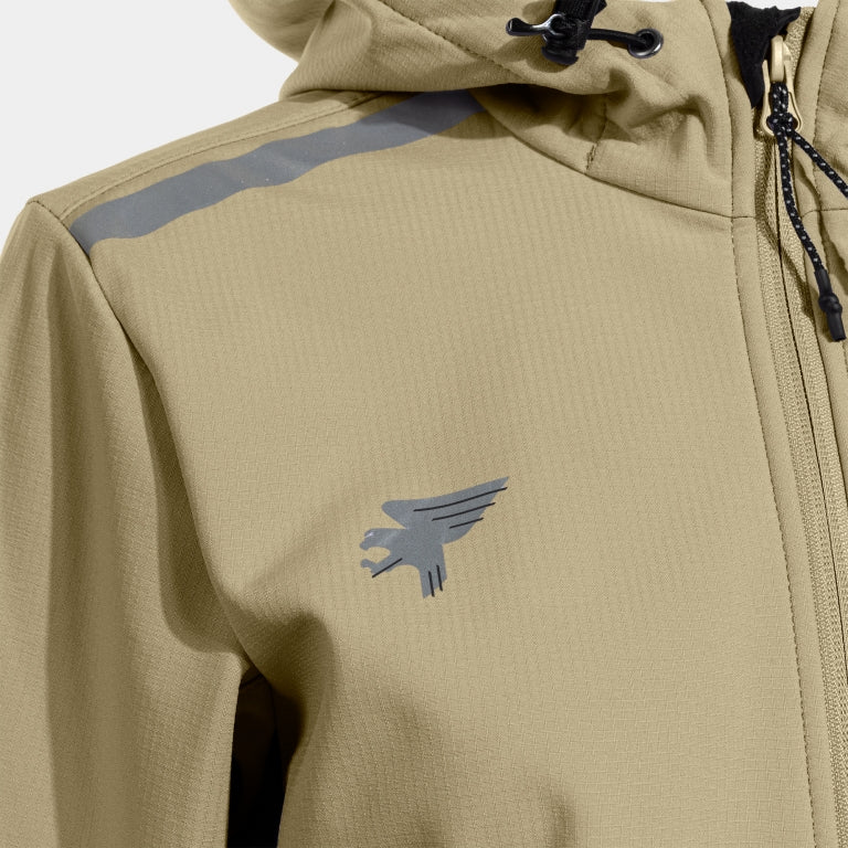 CHAQUETA JOMA MUJER SOFT SHELL EXPLORER BEIGE - Imagen 6