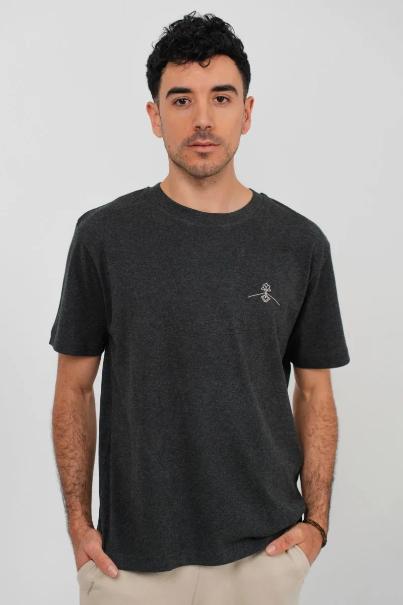 Camiseta orgánica - Gris Oscuro Jaspeado - Imagen 6