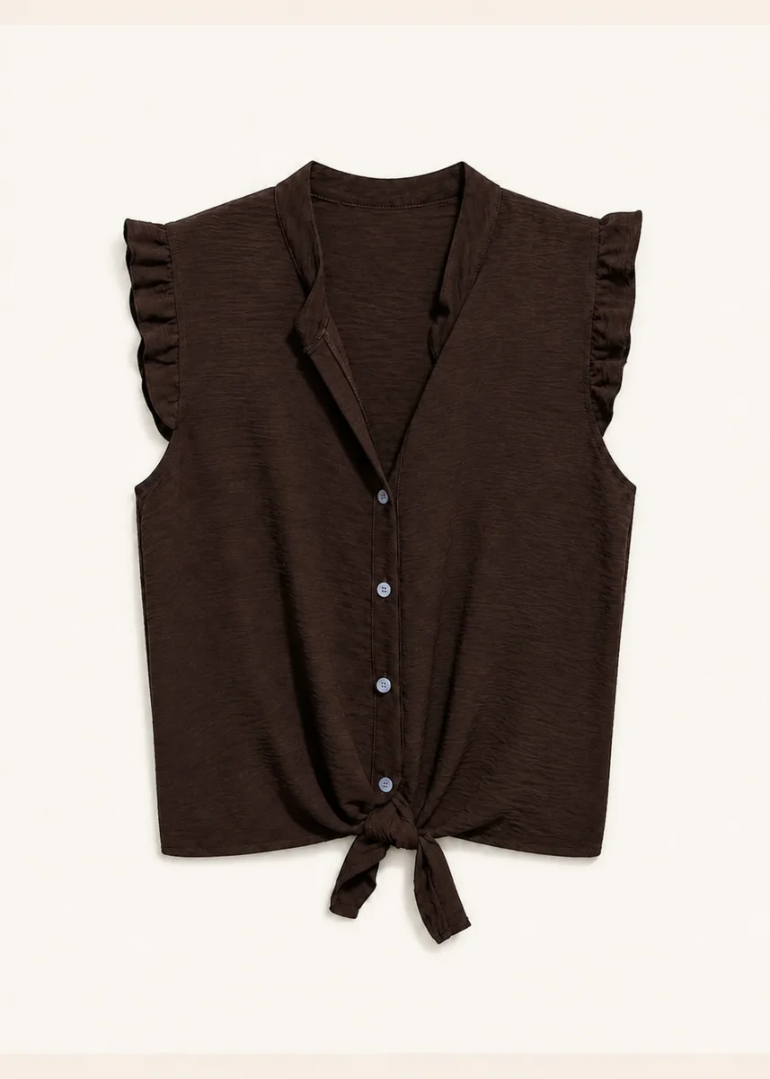 Blusa volante fluida - Imagen 5