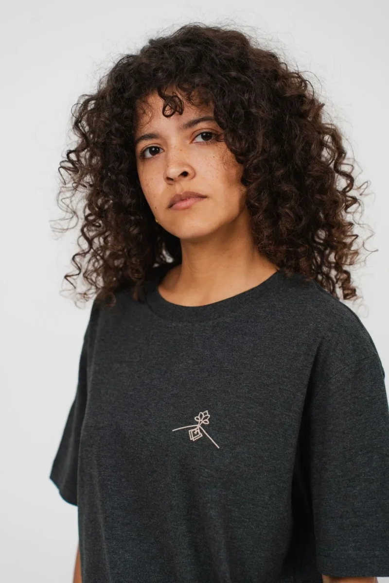 Camiseta orgánica - Gris Oscuro Jaspeado - Imagen 5