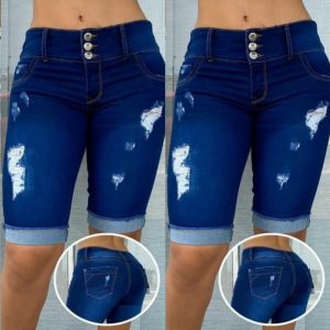 PANTALÓN CORTO DAMA CAPRI VAQUERO