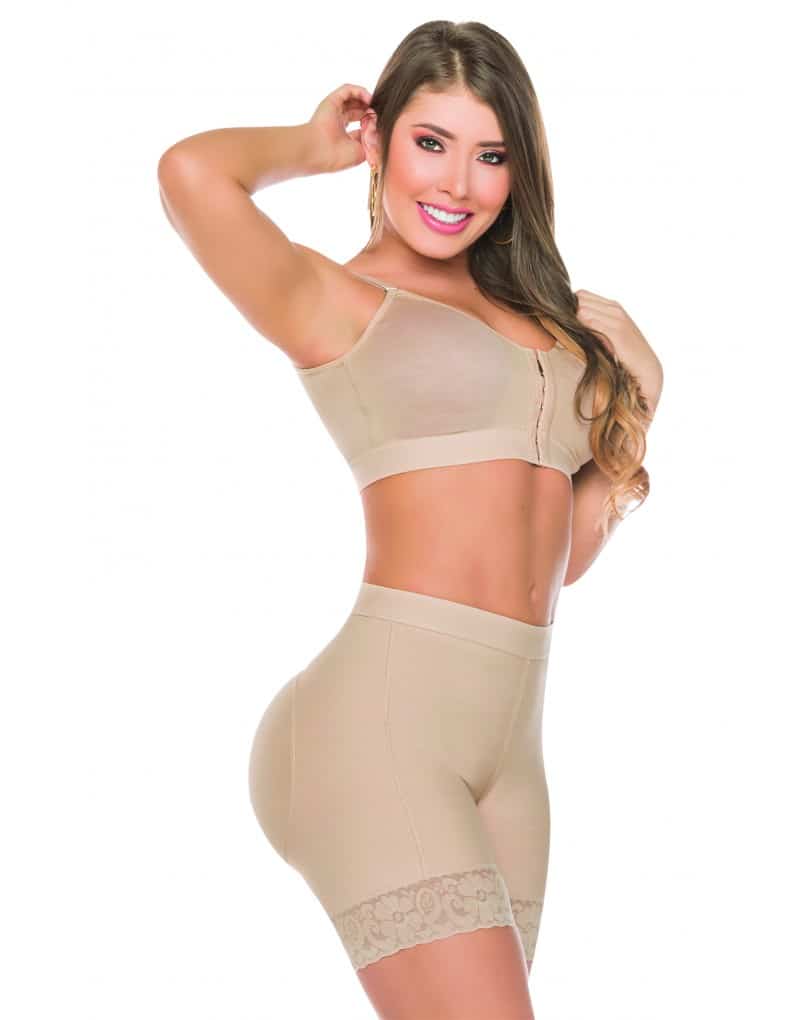 FAJA SALOME REF 0321 SHORT LEVANTACOLA FORRADO EN LYCRA NUEVO MODELO - Imagen 4