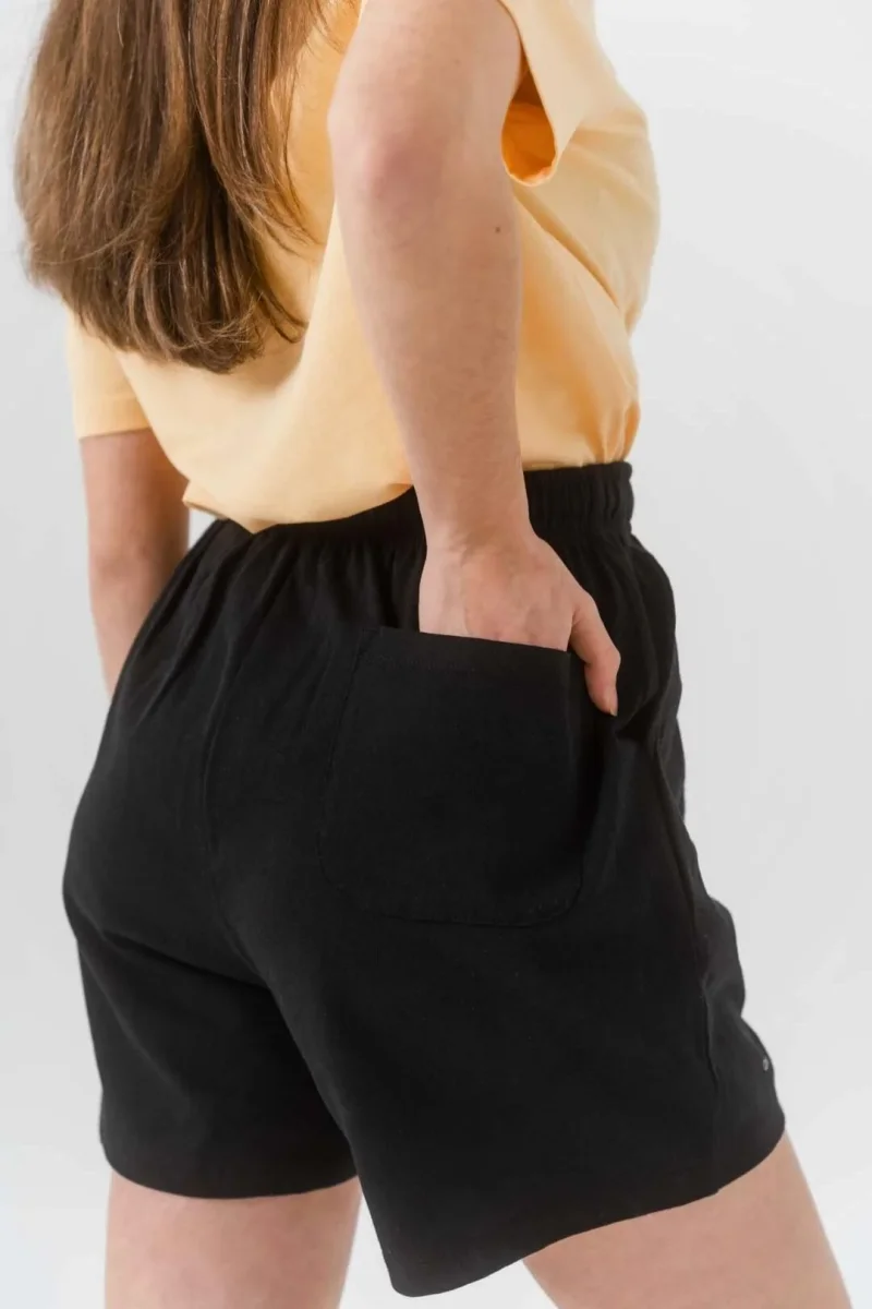 Pantalón corto orgánico - Negro - Imagen 8
