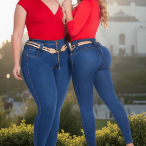 Vaquero Push Up Mujer con Faja Incorporada – Horma Colombiana y Alta Compresión 2517