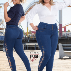 Pantalón Colombiano con Faja Moldeadora 5180 Push Up y Control total
