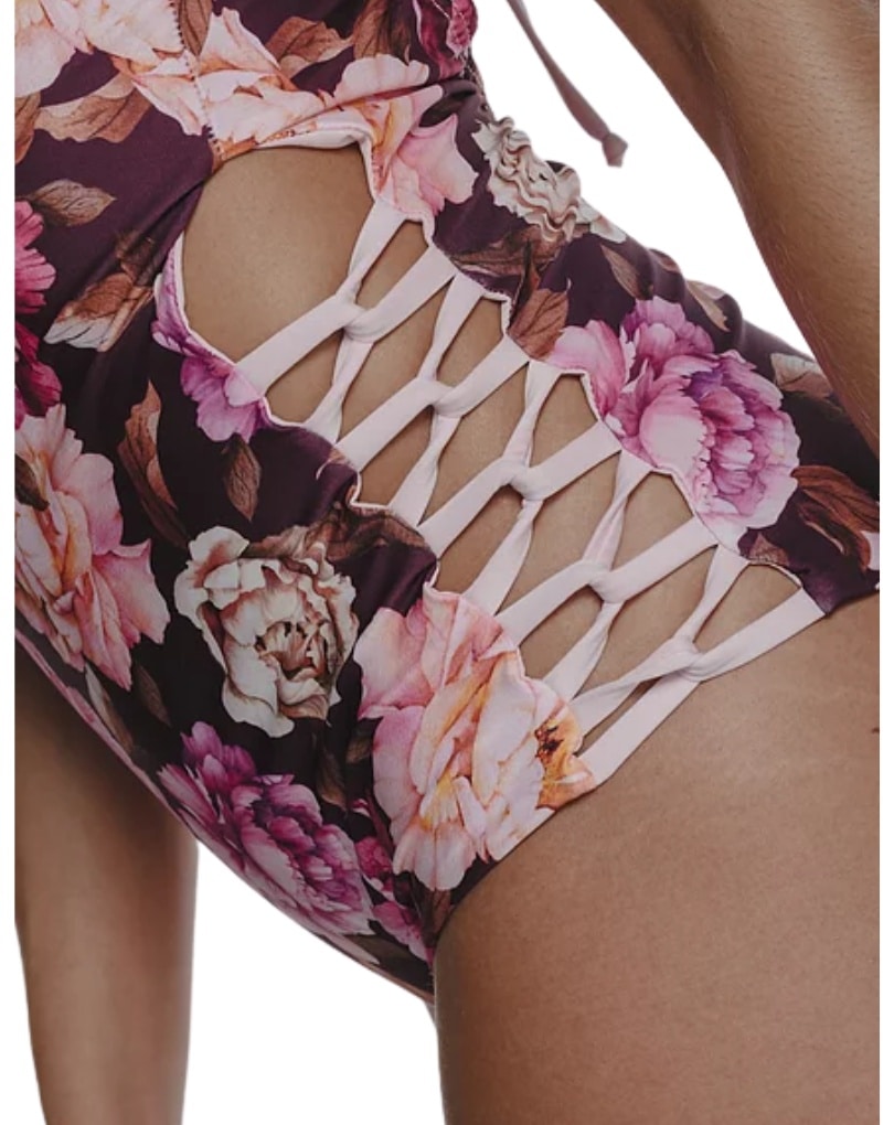 BAÑADOR STRAPLESS COPA PREHORMADA ESTAMPADO - Imagen 5