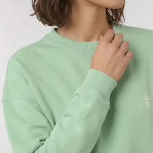Sudadera algodón orgánico - Jade Profundo