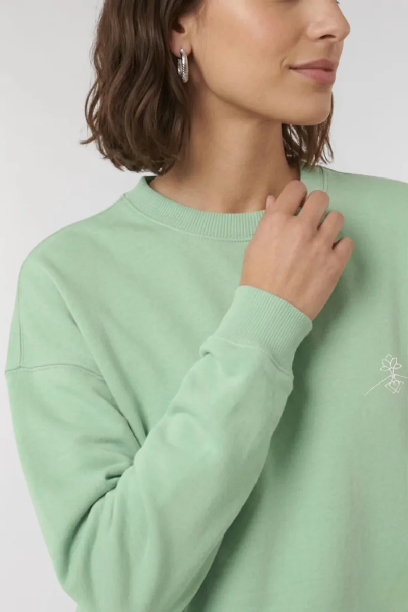 Sudadera algodón orgánico - Jade Profundo