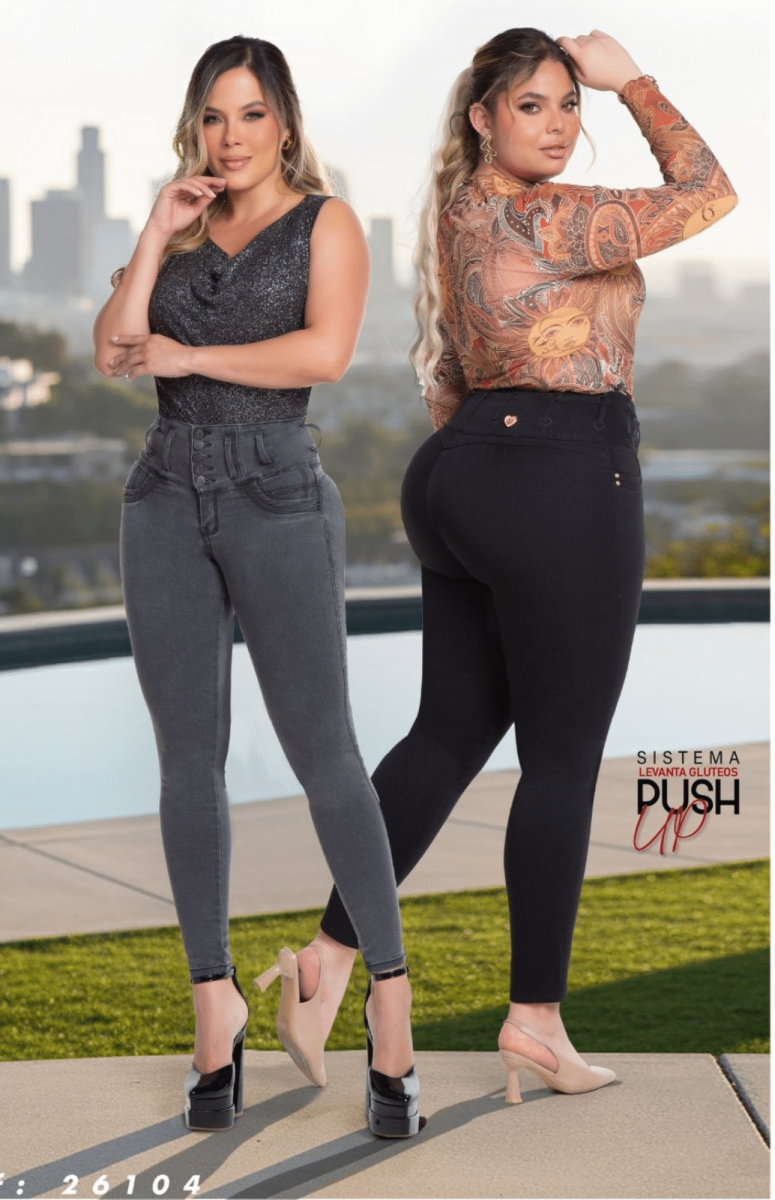 Jeans Levantacola con Control de Abdomen 2610 – Ajuste Firme y Cómodo