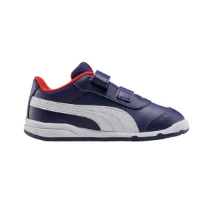 Zapatilla velcro Puma STEEPFLEX 2 SL VE V marino - blanco