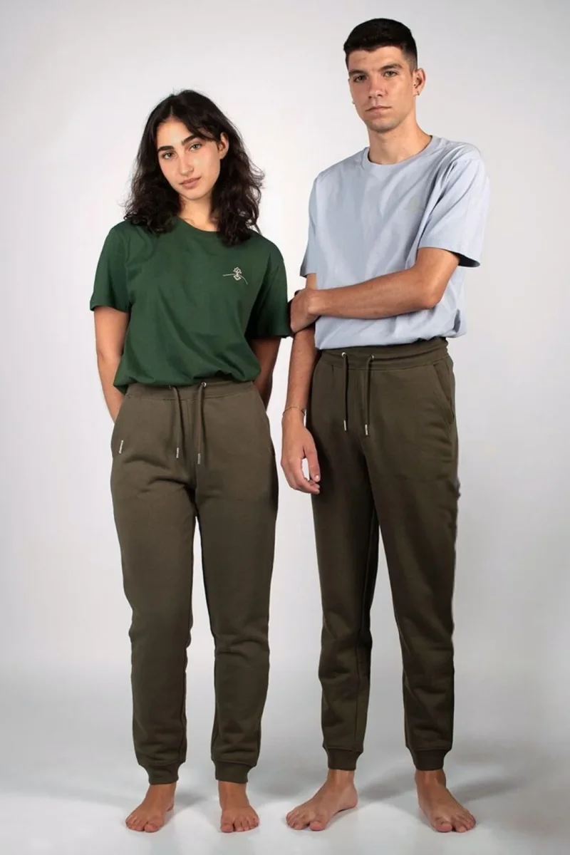 Pantalón algodón orgánico - Verde Tostado - Imagen 2