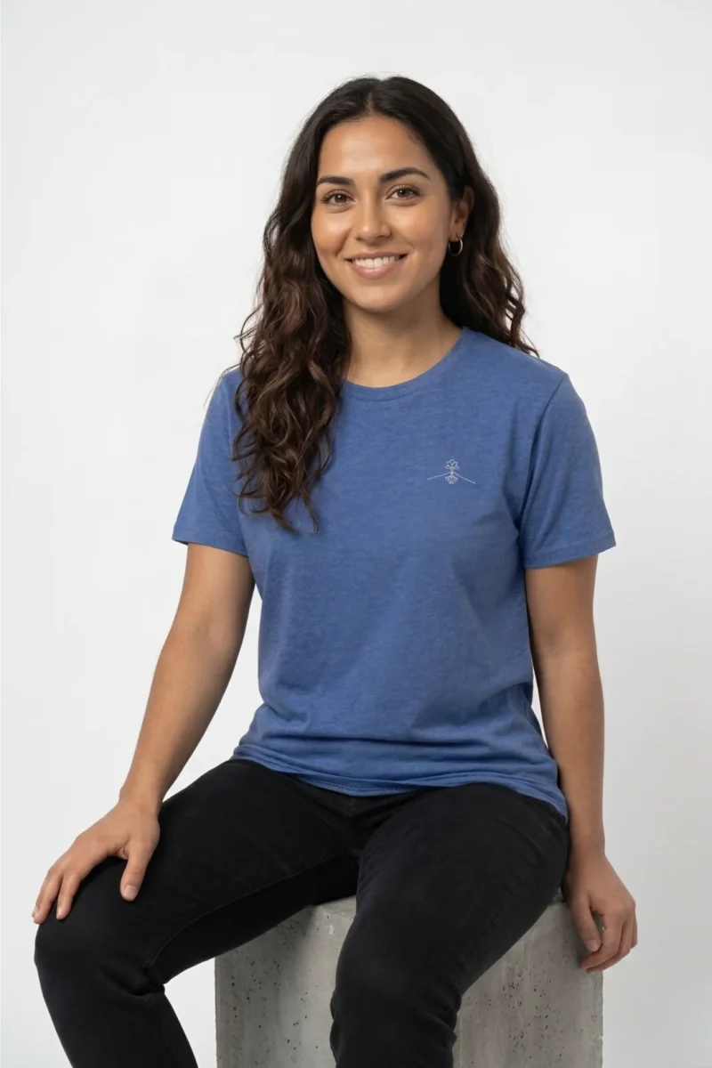 Camiseta orgánica - Azul Fiordo - Imagen 4