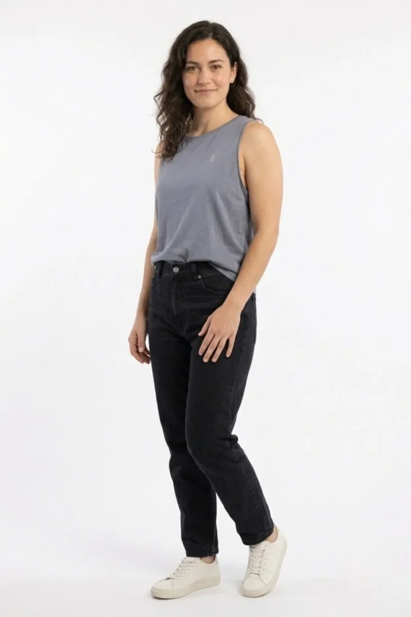 Camiseta tirantes orgánica - Gris Lavanda - Imagen 4
