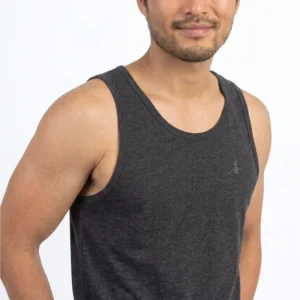Camiseta tirantes orgánica - Gris Oscuro Jaspeado