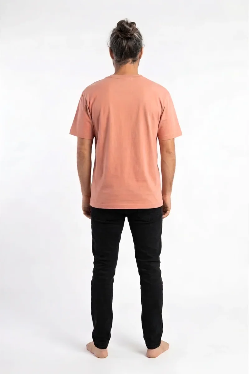 Camiseta orgánica - Rosa Salmón - Imagen 4