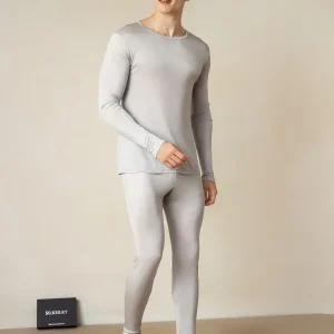 Ropa Interior De Hombre De Manga Larga De Jersey De Seda