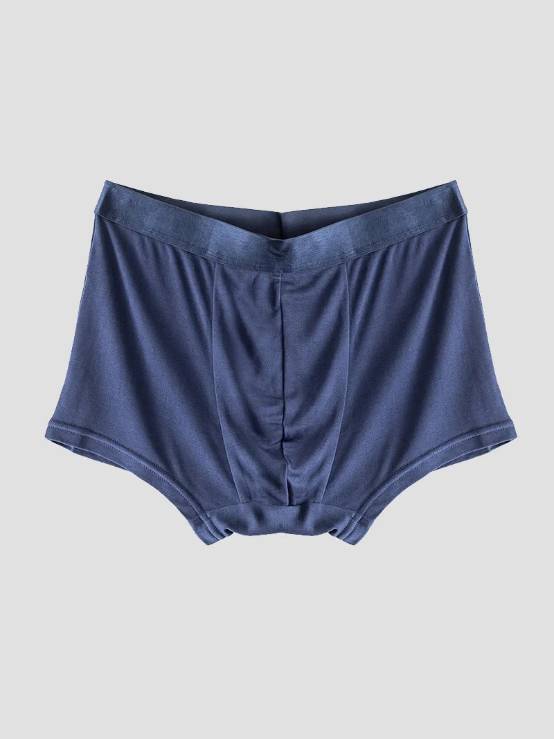 Ropa Interior Tipo Bóxer De Seda Pura Para Hombre - Imagen 7