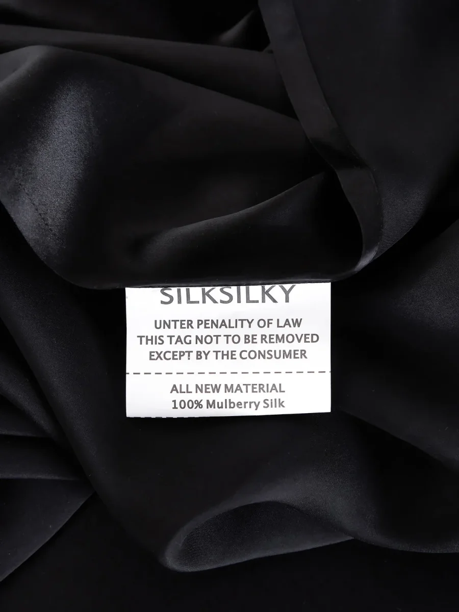 22Momme Silk Juego 4Pzs: Sábana Encimera+Sábana Bajera+2x Fundas De Almohada - Imagen 9
