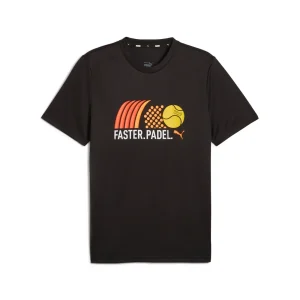 INDIVIDUAL PUMA PADEL TEE BLACK