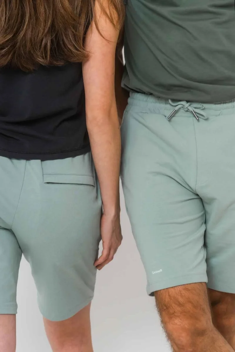 Pantalón corto Tencel - Verde Jade - Imagen 2
