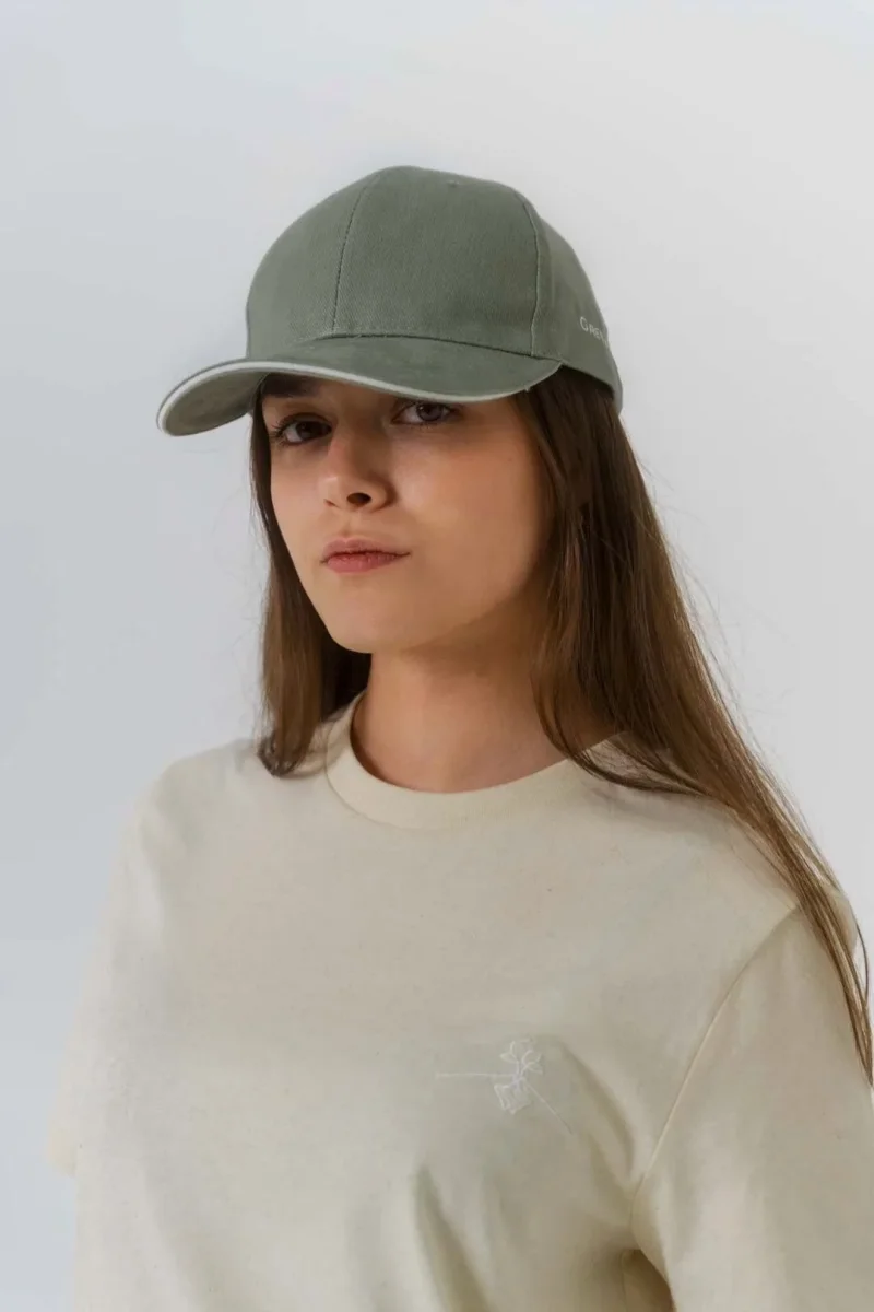 Gorra hebilla metálica - Verde Almendra - Imagen 4