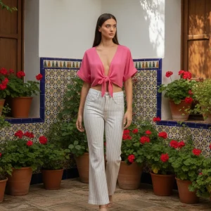 Bolero fluido corto