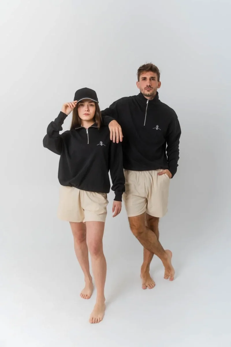 Sudadera 100% orgánica - Negro - Imagen 8
