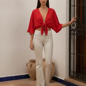 Jeans rayas brillantes