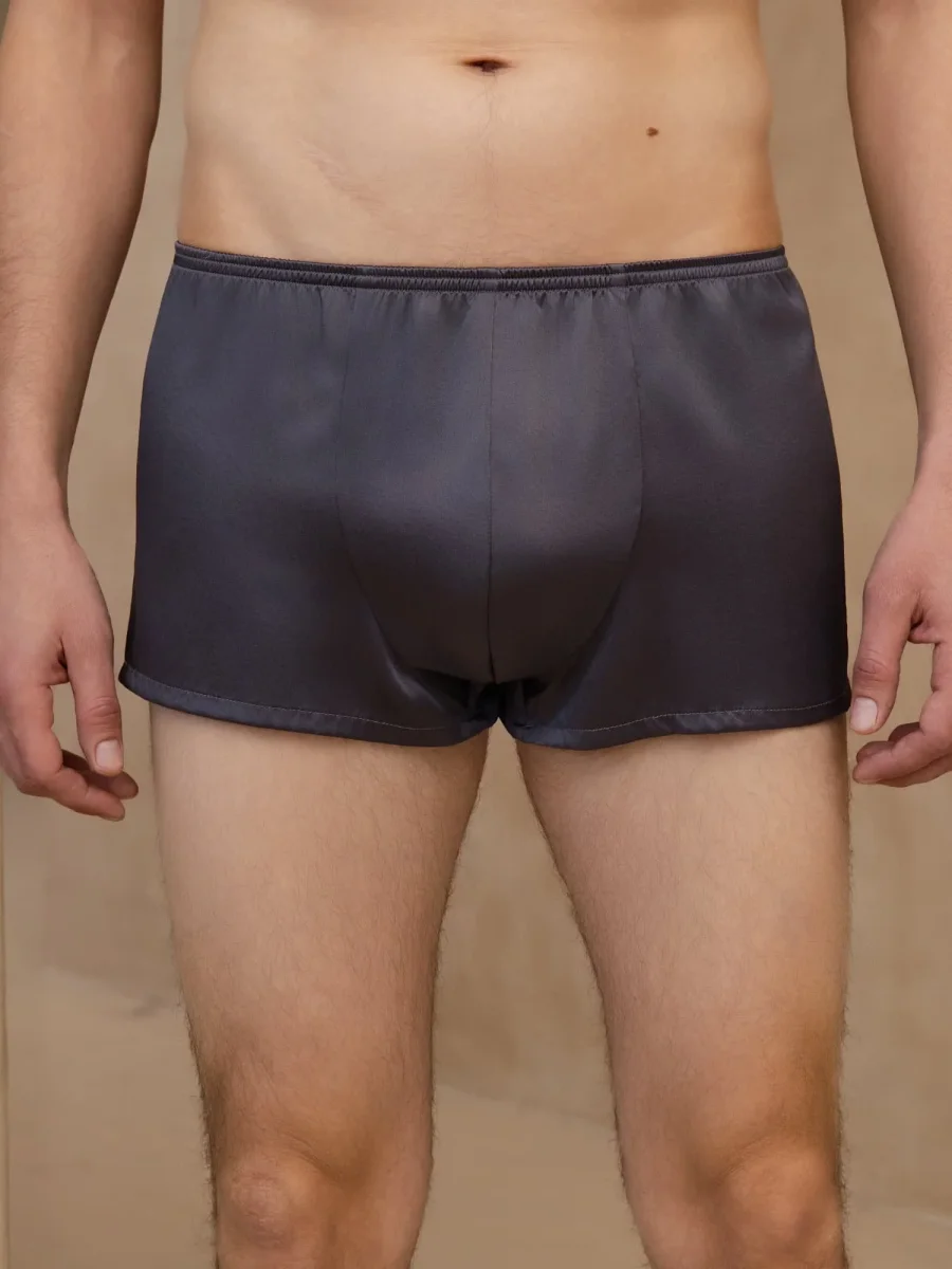 Ropa Interior Boxer Para Hombres Ultra Suave De Seda Pura - Imagen 5